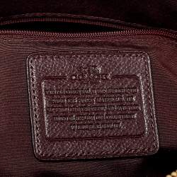 Pre Owned حقيبة ساتشل كوتش كورا جلد عنابي