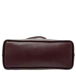 Pre Owned حقيبة ساتشل كوتش كورا جلد عنابي