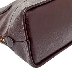 Pre Owned حقيبة ساتشل كوتش كورا جلد عنابي