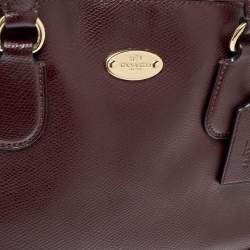 Pre Owned حقيبة ساتشل كوتش كورا جلد عنابي