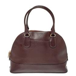 Pre Owned حقيبة ساتشل كوتش كورا جلد عنابي