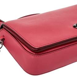 مملوكة مسبقًا Coach Pink Leather Legacy Penny Crossbody Bag