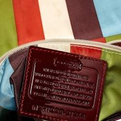 Pre Owned  Coach Dark Red Patent Leather New Willis Crossbody Bag