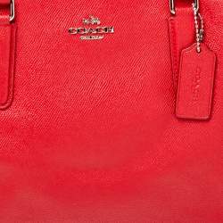 Pre Owned حقيبة كوتش مارغوت جلد مُحبب أحمر