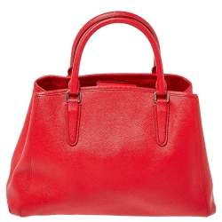 Pre Owned حقيبة كوتش مارغوت جلد مُحبب أحمر