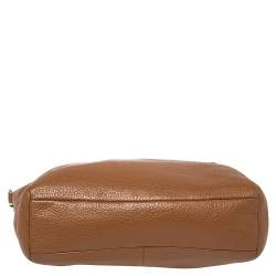 Pre Owned Coach Brown Grained Leather Kelsey Satchel