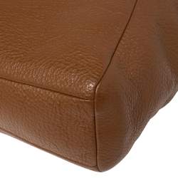 Pre Owned Coach Brown Grained Leather Kelsey Satchel