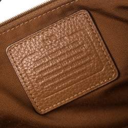 Pre Owned Coach Brown Grained Leather Kelsey Satchel