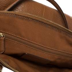 Pre Owned Coach Brown Grained Leather Kelsey Satchel