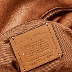 Pre Owned Coach Brown Signature Canvas Charlie Backpack