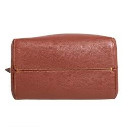 Pre Owned Coach Brown Pebbled Leather Charlie Bucket Bag