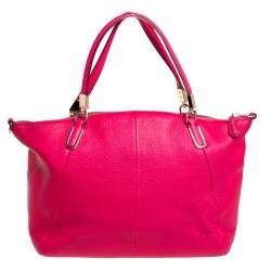 Coach Fuchsia Leather Small Kelsey Satchel