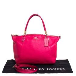 Coach Fuchsia Leather Small Kelsey Satchel