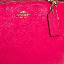 Coach Fuchsia Leather Small Kelsey Satchel