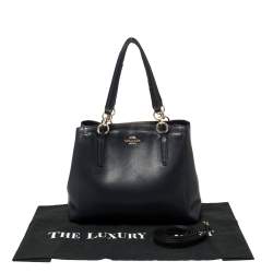 Pre Owned Coach Blue Leather Minetta Satchel