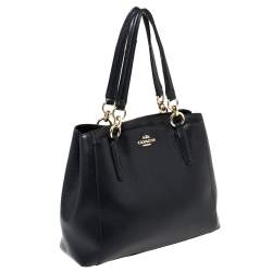 Pre Owned Coach Blue Leather Minetta Satchel