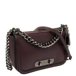 مملوكة مسبقًا حقيبة كوتش سواغر جلد عنابي