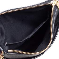 Pre Owned Coach Black Leather Messenger Bag
