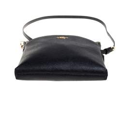 Pre Owned Coach Black Leather Messenger Bag