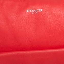 Pre Owned Coach Red Leather Legacy Courtenay Hobo