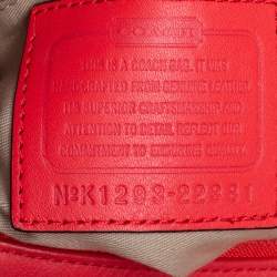 Pre Owned Coach Red Leather Legacy Courtenay Hobo