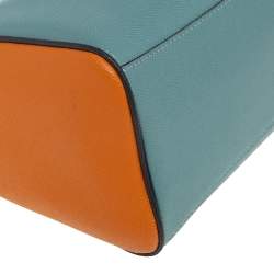 Pre Owned Coach Multicolor Leather Mini Bennett Colorblock Satchel