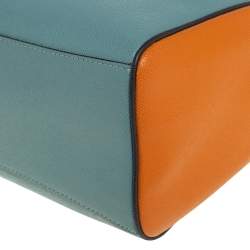 Pre Owned Coach Multicolor Leather Mini Bennett Colorblock Satchel