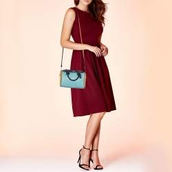 Pre Owned Coach Multicolor Leather Mini Bennett Colorblock Satchel