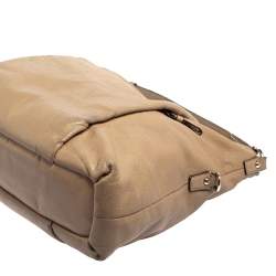 Pre Owned Coach Beige Leather Madison Isabelle Hobo