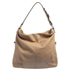 Pre Owned Coach Beige Leather Madison Isabelle Hobo