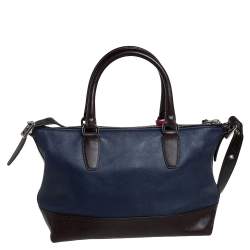 Coach Multicolor Leather  Front Zip Tote