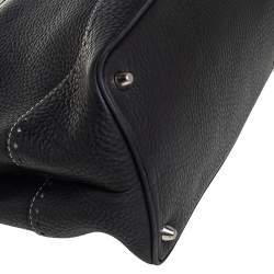 مملوكة مسبقًا Coach Black Leather Hampton Tassel Tote