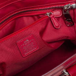 Pre Owned Coach Red Leather Swagger Carryall Tote