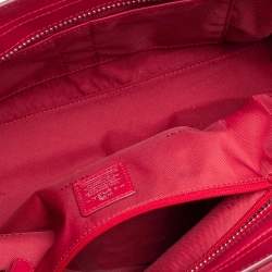 Pre Owned Coach Red Leather Swagger Carryall Tote