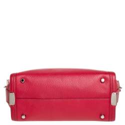 Pre Owned Coach Red Leather Swagger Carryall Tote