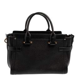 Pre Owned Coach Black Leather Swagger 27 Carryall Satchel