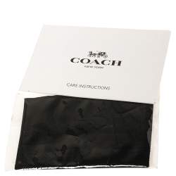 مملوكة مسبقًا Coach Black/Dark Burgundy Signature Embossed Patent and Leather Mini Sierra Satchel
