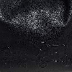 Pre Owned Coach Black Leather Edie Hobo