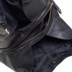 Pre Owned Coach Black Leather Edie Hobo