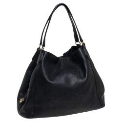 Pre Owned Coach Black Leather Edie Hobo