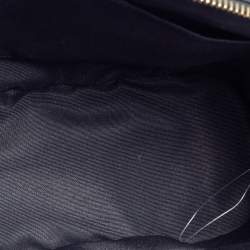 Pre Owned Coach Navy Blue Leather Mini Sierra Satchel