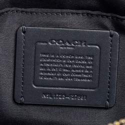Pre Owned Coach Navy Blue Leather Mini Sierra Satchel
