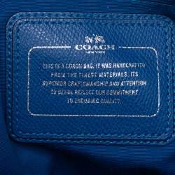 Coach Blue Signature Nylon Backpack