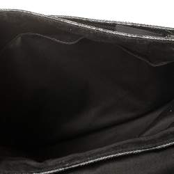 Coach Black/Grey Coated Canvas and Leather Messenger Bag