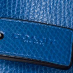 مملوكة مسبقًا Coach Blue Leather Zip Wristlet Wallet