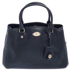 Coach Blue Leather Margot Carryall Satchel