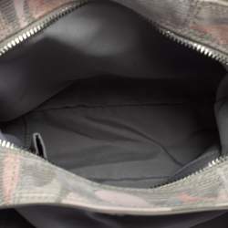 Coach Tri Color Signature Fabric and Leather Hobo