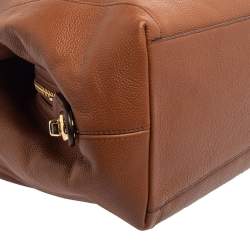 Pre Owned Coach Brown Leather Edie Shoulder Bag
