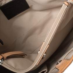 Coach Tan/Brown Signature Coated Canvas and Leather Trim Peyton Tote