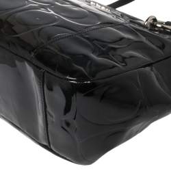 Pre Owned حقيبة يد توتس كوتش غاليري إيست ويست جلد لامعة سوداء 